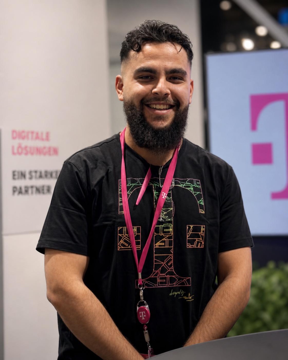 Suhail Haschemi auf einem Digitalisierungs-Event
